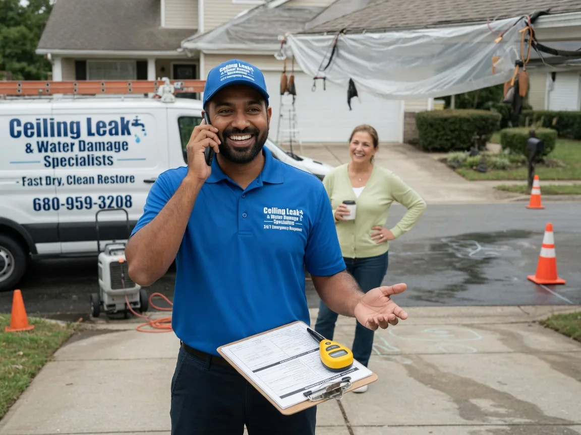 Ceiling Leak Cleanup Gotham, WI FAQs